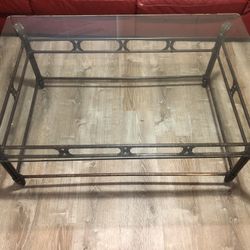 Glass Coffee Table and End Table