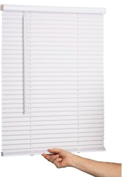 ✨🏠 Cordless White Mini Blinds –