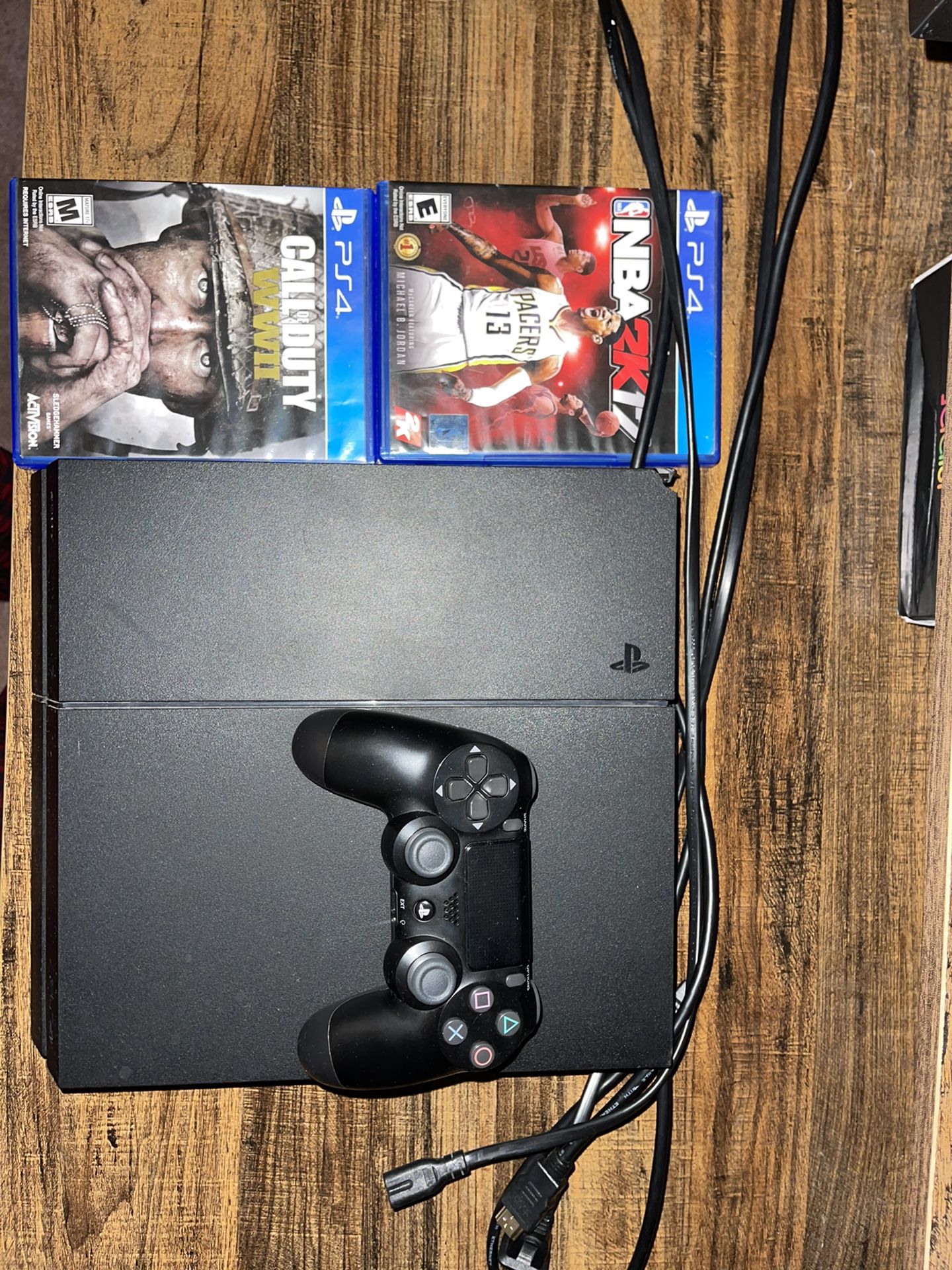 PS4 500GB with Remote & 2 Games