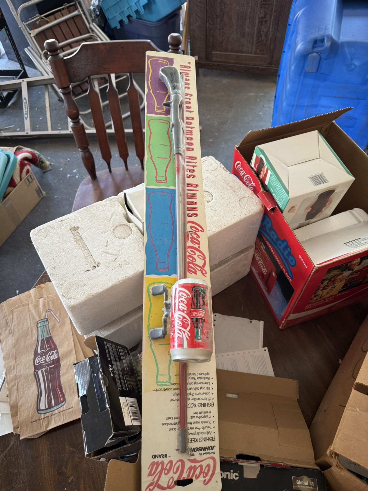 Coca-Cola fishing rod and reel