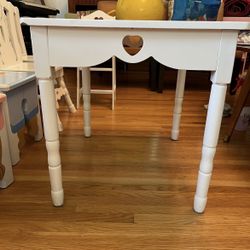 Kids Wooden Table With 4 Chairs 