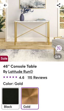 Beautiful 46 in console table NIB