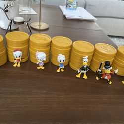 Disney DuckTales Money Stacks Lot 7 Mini Figure: Webby,Scrooge, Donald, Huey,…