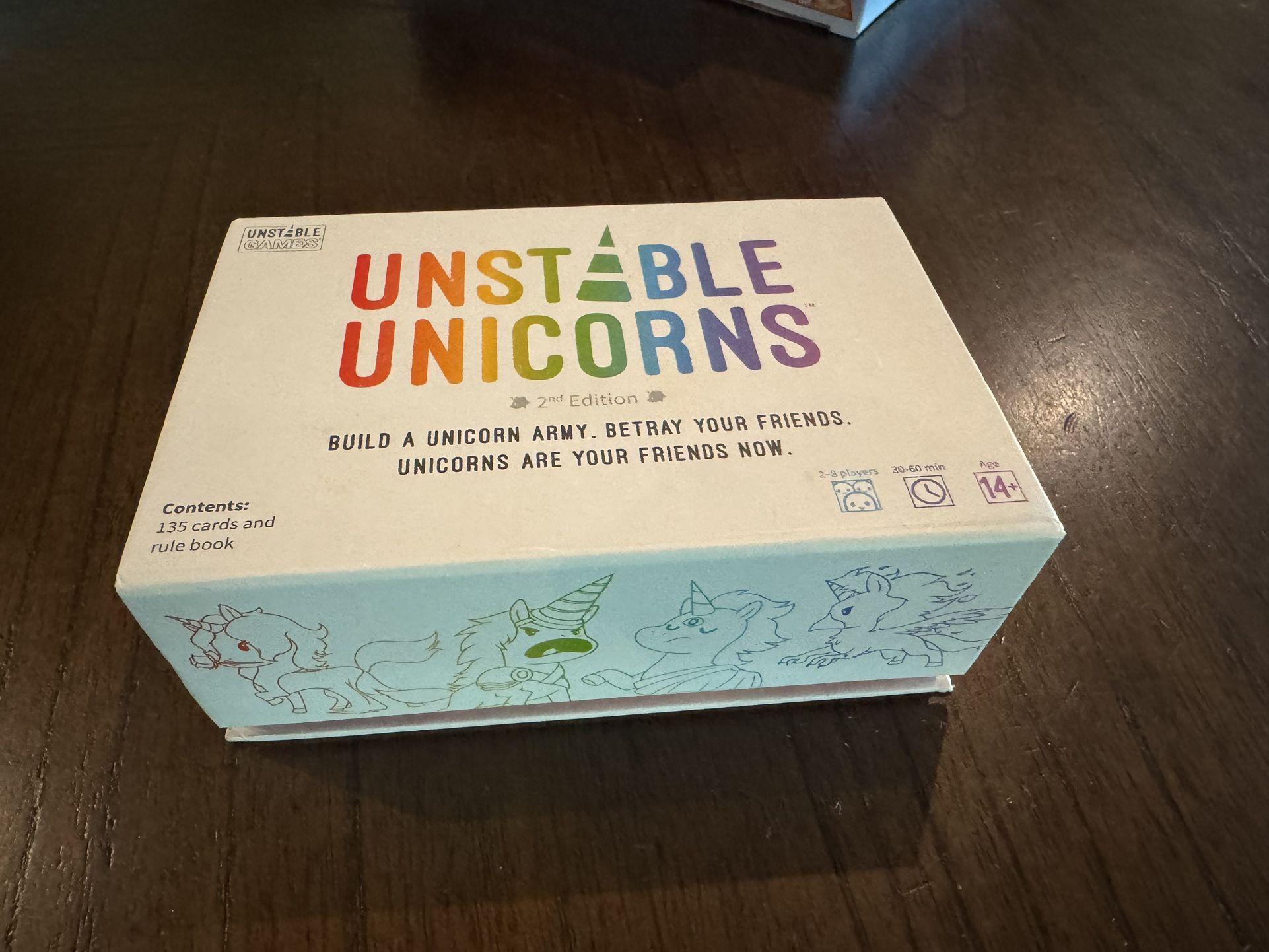 Unstable Unicorns Base Game - Competitive Award-Winning Card Game For Kids, Teens, Adults - 2-8 Players, Easy, Quick