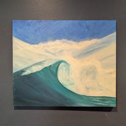 Original Oil Painting - Ocean Wave - 24 X 20