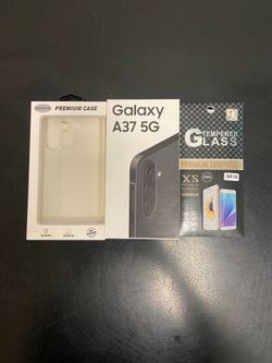 Galaxy A37 5G with Case and Tempered Glass