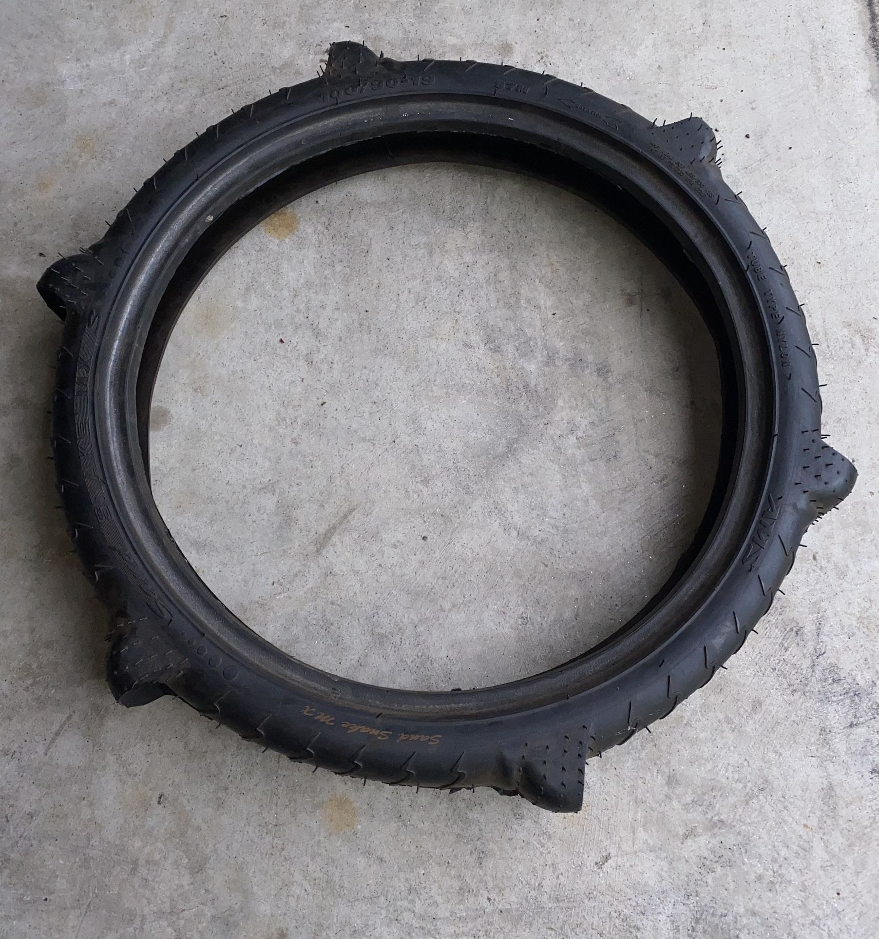 Sand Tire For A Dirt Bike