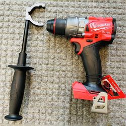New Milwaukee M18 FUEL 18V Lithium-Ion Brushless Cordless 1/2 in. Hammer Drill/Driver (Tool-Only). $120