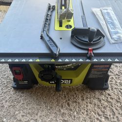 Ryobi ONE hp 18v Table Saw (tool Only)(lost rip fence)