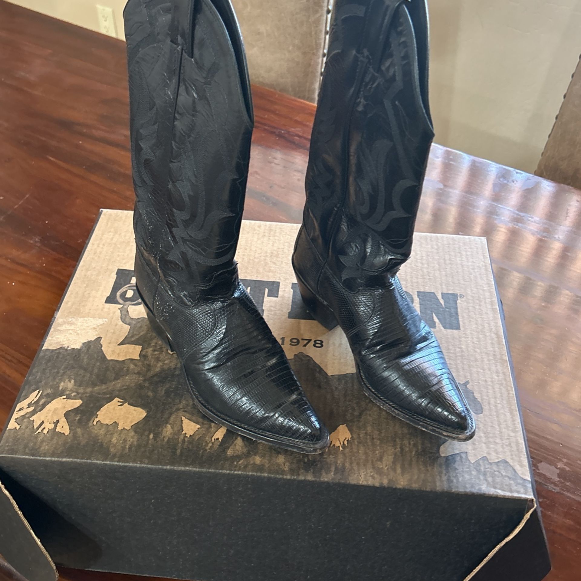 Women Lizard Justin Boots