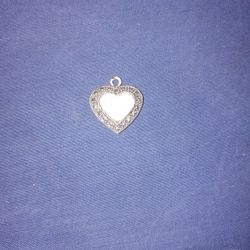 Silver Heart Pendant For Necklace