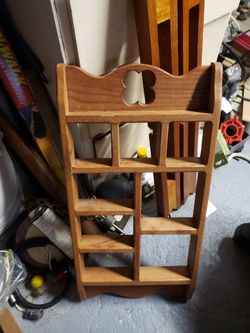 Nice real wood knick knack Shelf
