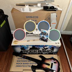 Rock Band [Special Edition] Wii (Drum, Mic, Guitar, Game)