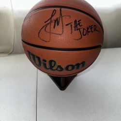 NIKOLA JOKIC SIGNED WILSON NBA AUTOGRAPHED BASKETBALL W/COA - DENVER NUGGETS 608