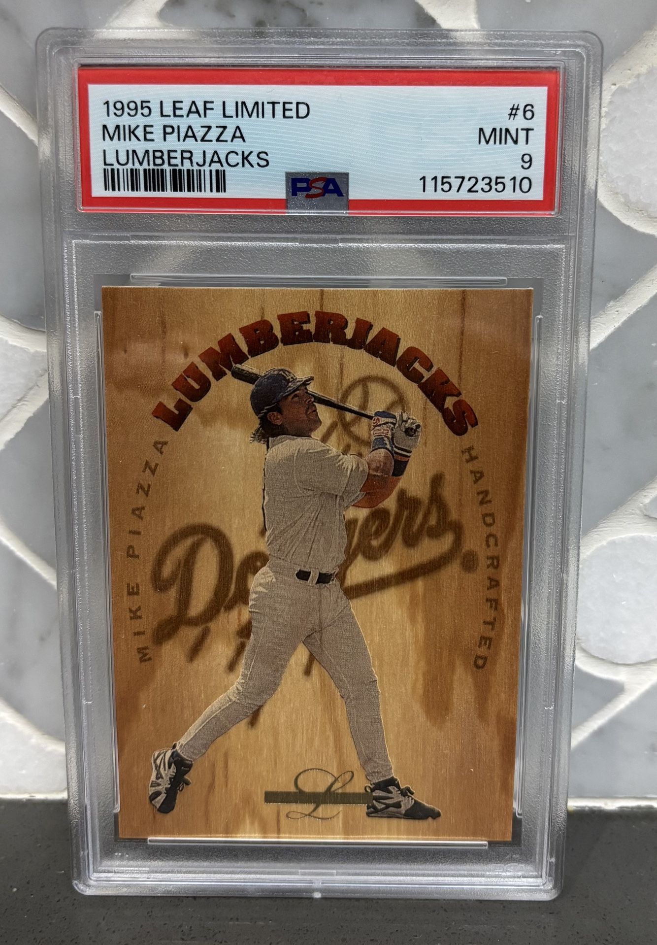 1995 LEAF LIMITED MIKE PIAZZA LUMBERJACKS