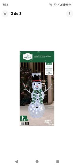 HOLIDAY TIME LIGHT-UP SNOWMAN