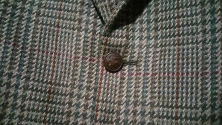 Burberry Tweed Plaid Blazer Sport Coat