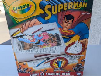 Superman light up tracing desk