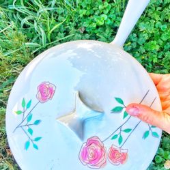 Ben seibel rosemary ROSE Iroquois China mid century skillet with lid !