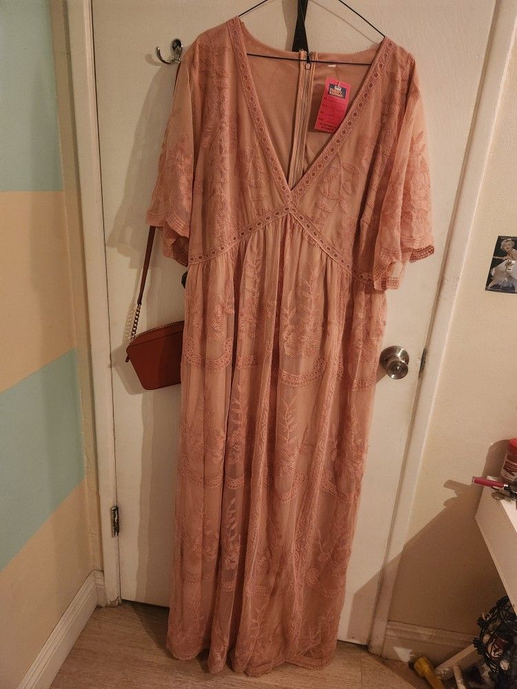 Pink Blush Dress 2xl