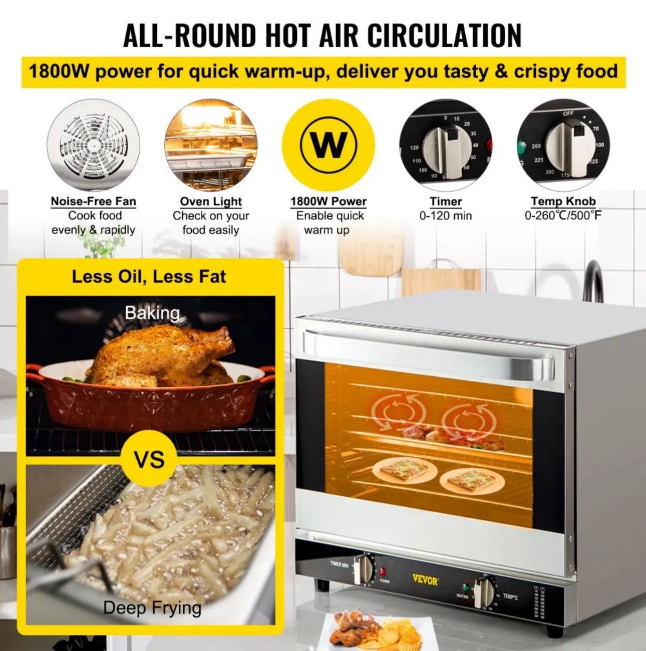 Commercial Convection Oven, 66L