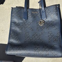 Blue Michael Kors Purse