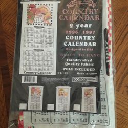 Decor  Country Calendar Handcrafted Quality Fabric In Weeki Wachee Spring Hill Florida