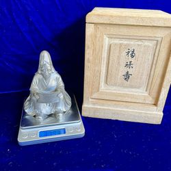 Figurine Sterling Silver Buddha Figurines Statue New Old Stock XL Size Figures