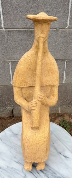 Vintage MCM Anthony Bonagura Sculpture Flute Player Museum Pieces Inc