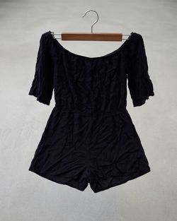 Black Off-Shoulder  Romper XL