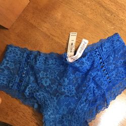 Victoria’s Secret Royal Blue Cheeky Lace Panties 