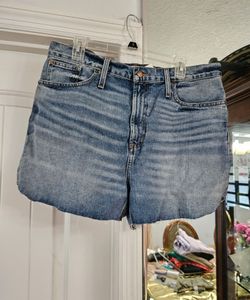 Madewell The Perfect Jean Short blue denim shorts size 32