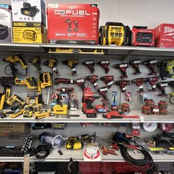 Huge Power Tool Selection – DeWalt, Milwaukee, Ryobi, Makita
