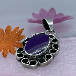 Purple Lapis slider Pendant