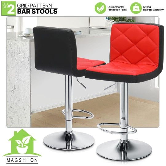 MoNiBloom Bar Stool Set of Modern Adjustable Kitchen Island