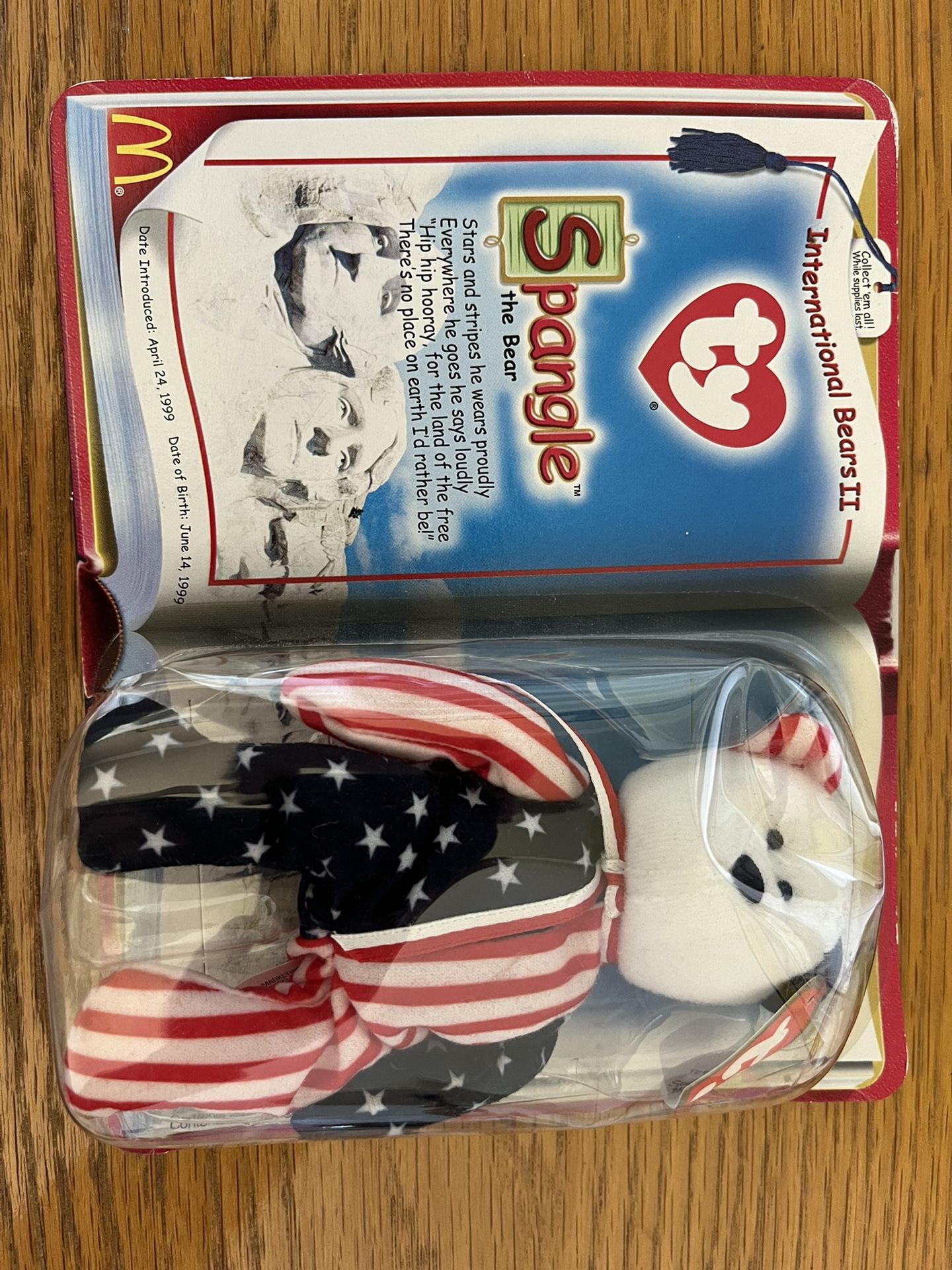 ty Beanie Babies Spangle The Bear. New in Package. Teenie Beanie Babies 2000