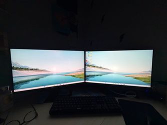 Two 24 inch Sceptre monitors