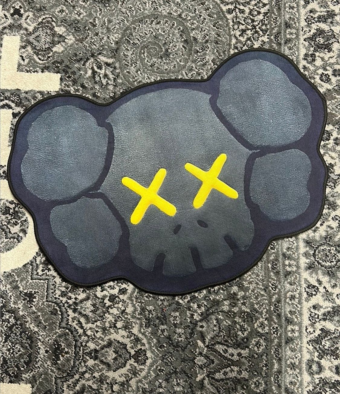 KAWS midnight head rug