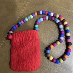 Italian Crossbody Purse Felted Wool From Italy