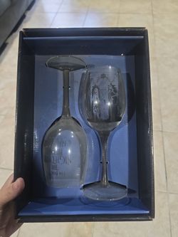 nightmare before christmas wine glass set