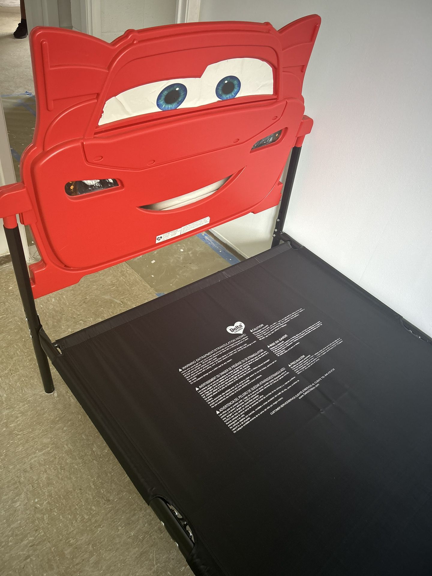 Lightning McQueen Twin Size Bed Frame 