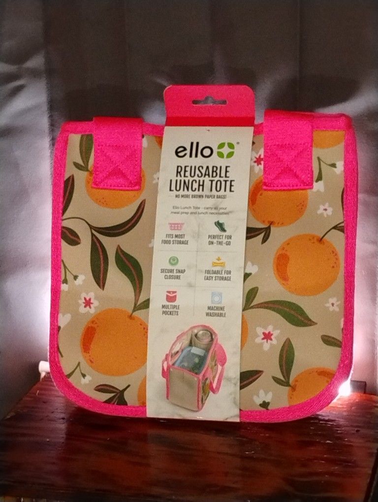 Brand New Ello Reusable Lunch Tote
