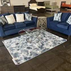 Blue Couch Set
