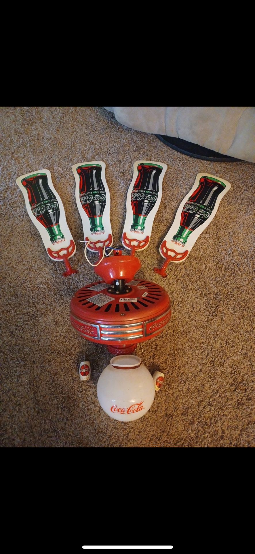 Old Fashioned Coca-Cola Fan 