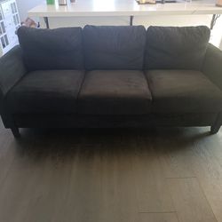 Black Velvet Couch