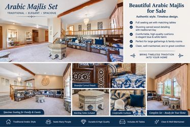 Arabic Majlis Full Seating Set with Tables