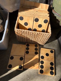 HANDMADE JUMBO DOMINO SET!