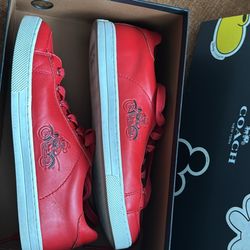 Unisex Coach X Disney Four Leather Mickey Porter. Rare Find.