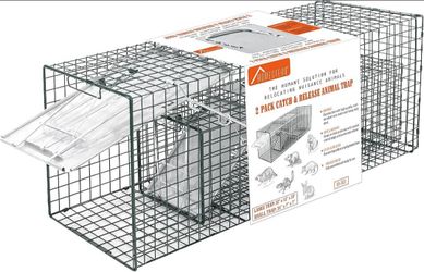 2-pack Live Animal Trap Cages