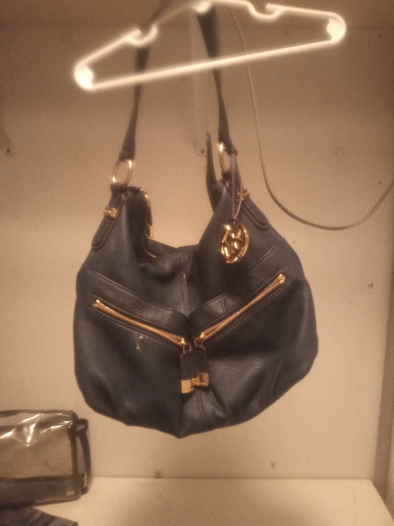 Mk Navy Blue Purse